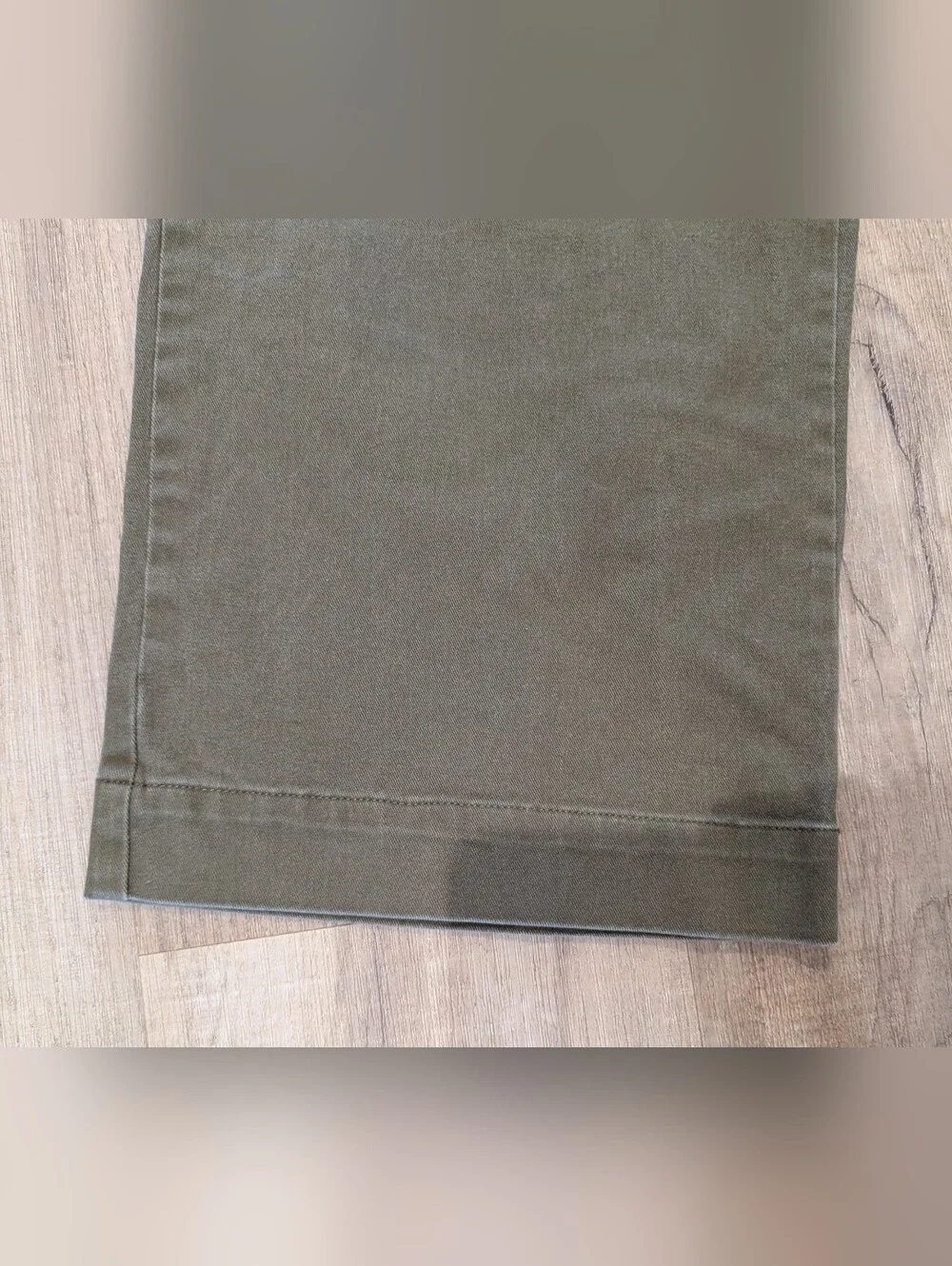High-Rise Wide Leg Crop Pants in Olive - Picture 6 of 8